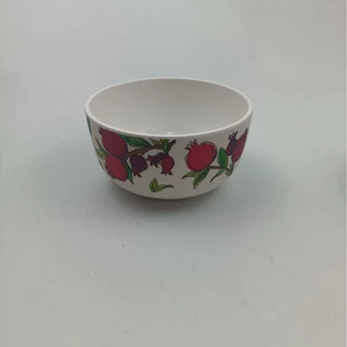 工厂跨境出口订制环保可降解竹纤维密胺或者纯密胺满版贴花小碗