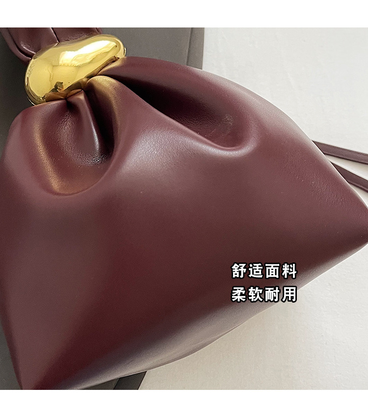 A high-end, niche and quirky small bag for women's autumn and winter 2025 new retro pleated mini bucket bag Application Scenario