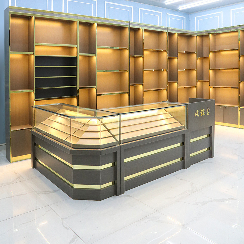 烟酒柜烟酒展示柜白酒柜红酒柜木质茶叶柜烟酒店柜台展示