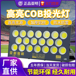Yaming Led Floodlight High-Power Industrial Workshop Factory Spotlight Advertising Sign 1000W Outdoor Lighting