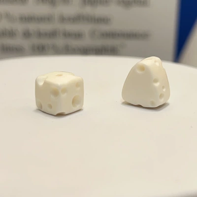 Camel Bone Carving White Square Cheese Triangle Cheese Jewelry Bracelet Accessory DIY Bead Spacer 243 (Zərgərlik ara hissələri) - square-cheese-about-10mm