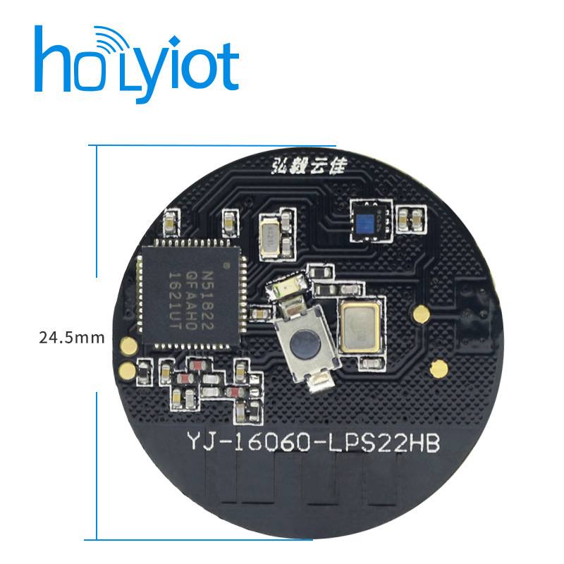 Nordic nRF51822蓝牙4.0 BLE气压计传感器模块LPS22HB低功耗PCBA