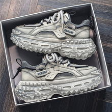 回力网红男鞋秋季休闲运动鞋男款青少年轮胎底耐磨增高老爹鞋