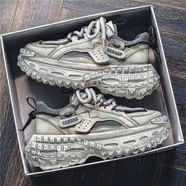 回力网红男鞋秋季休闲运动鞋男款青少年轮胎底耐磨增高老爹鞋