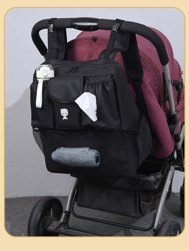 Double Shoulder Mommy Large Capacity Multifunctional Maternity Baby Pregnancy Can Be Hung On Stroller Storage Bag_voghion.com