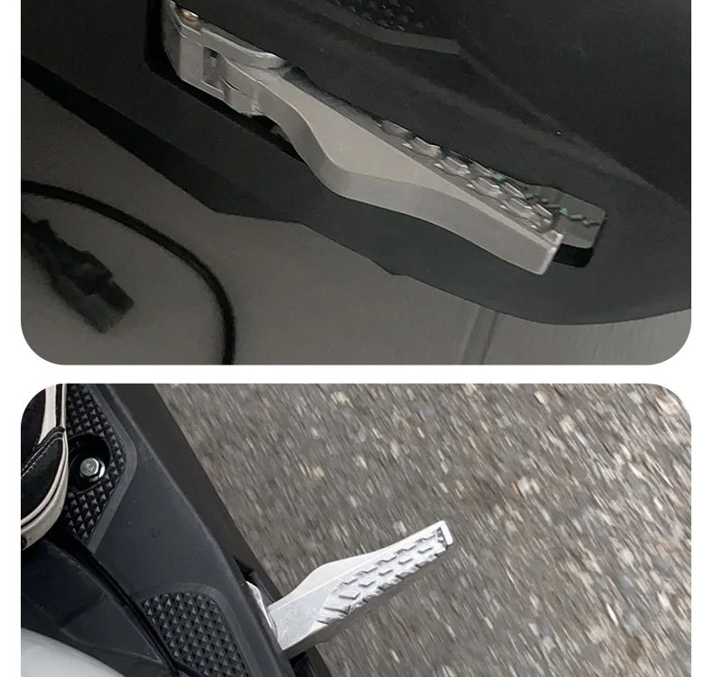 Aluminum Alloy Pedals for Electric Vehicles, Suitable for Feiying, Kuchi, Xigege, Yage, Thickened Folding Pedals, Universal Footboards