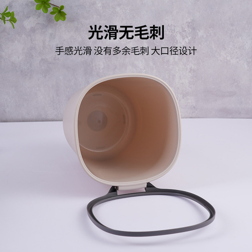 Trash can CEO/Xiyiou wholesale manufacturer direct sales household large kitchen and living room trash can with pressure ring
