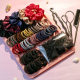 Cross-border Hot Selling Hair Accessories suit Hair Ring Hair Comb Combination Style Color Hair Tie Rubber Tendon Simple Head Rope Combination