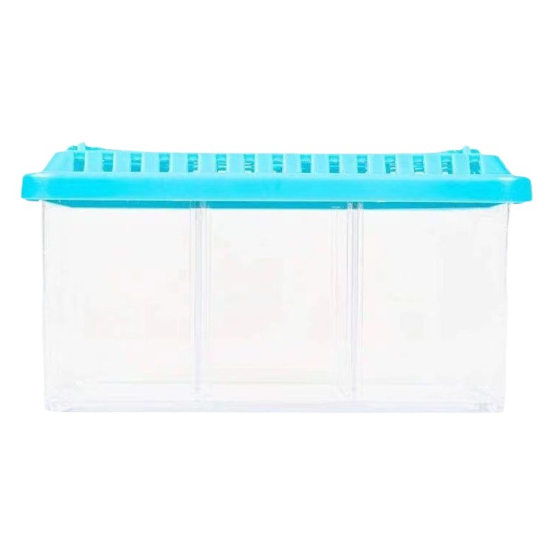 Caja Douyu portátil de tres rejillas deflector de suministro directo de fábrica desmontable multi-funcional pequeño tanque de peces incubadora puesto