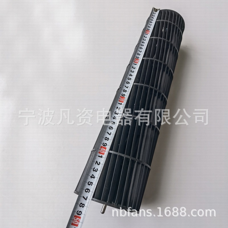 空调内机叶轮102x470带金属轴承橡胶套滚珠轴承 空调横流风扇风筒
