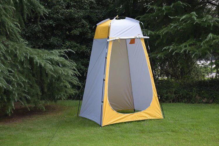 Outdoor toilet tent, portable shower and changing room, camping mobile shower cabin, fishing tent