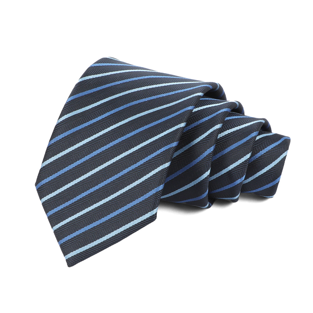 Corbata de hombre 8cm para hombre, bordado jacquard de alta calidad para hombre, corbata de negocios, corbata de seda de poliéster, fábrica al por mayor