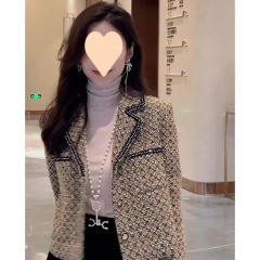 法式小香风小个子短款外套2025春季新款高级感气质名媛宽松上衣女
