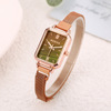 Factory direct -operated Internet celebrity hot sales of peacock green small square watch wholesale ins Milan network with small green table