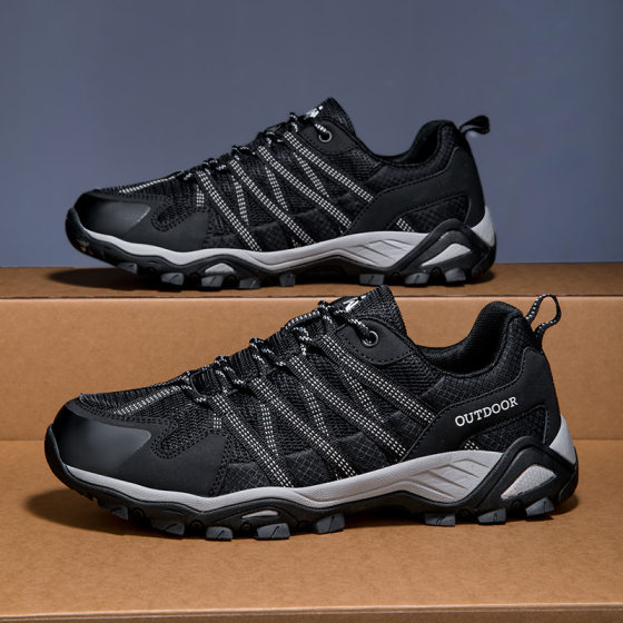Outdoor Hiking Shoes Men's Spring and Summer New Breathable Outdoor Hiking sneaker Non-slip Wear-resistant Tracing Shoes for Men and Women