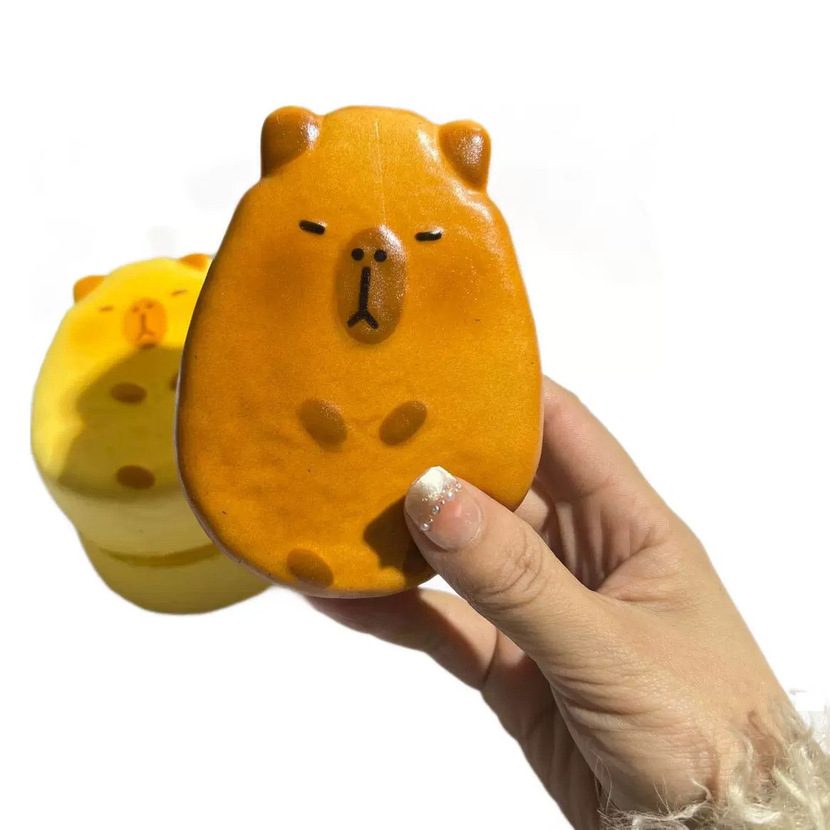 Soft, Slow-rebound Potato Cake-shaped Squishy With An Oily Texture, Stress-relief Toy Students, Sold In Bulk For Stalls_voghion.com
