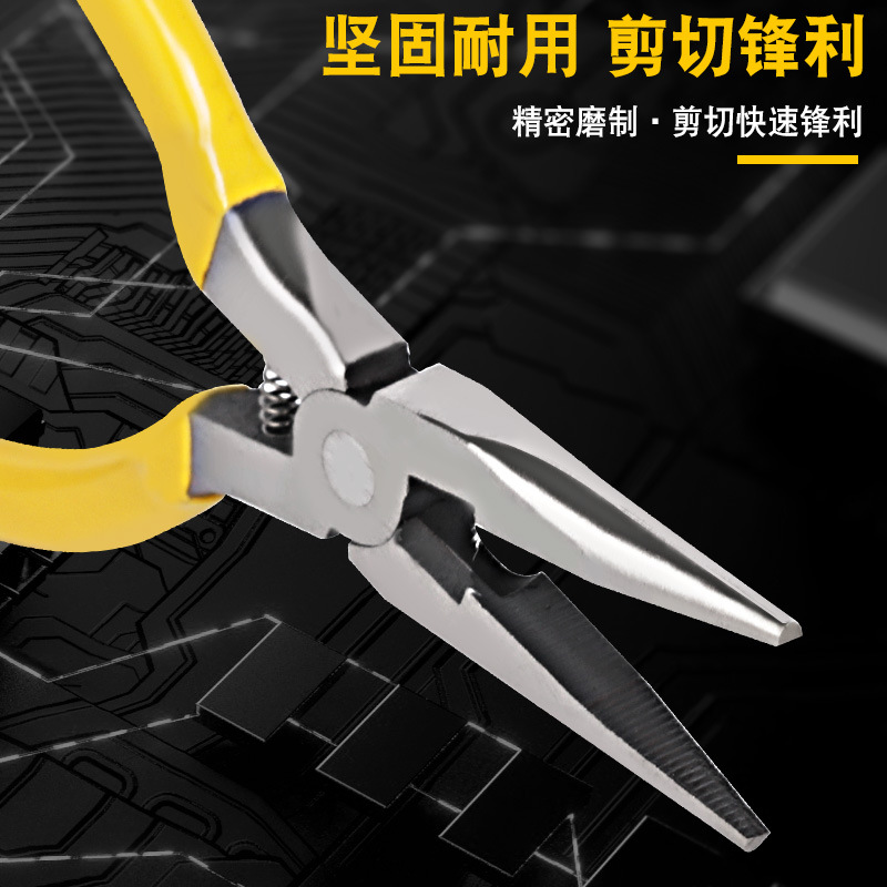 Boca oblicua alicates diagonales electrónicos hechos a mano mini alicates puntiagudos herramienta alicates de alambre de boca plana Alicates de punta redonda auxiliares de joyería