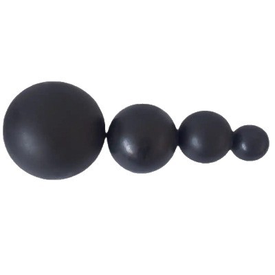 Black Rubber Ball Solid Rubber Ball Epdm Rubber Elastic Ball Rotary Vibrating Screen Shock-Absorbing Rubber Ball