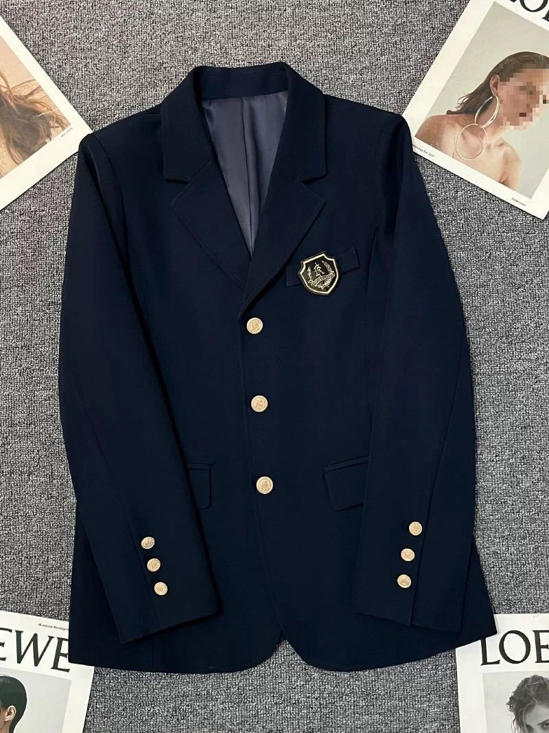 Uniform Blazer Women's Genuine Three-Piece School-Style Suit Spring and Autumn New College Style Original Top