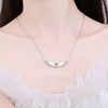 Fashionable necklace, brand pendant, silver 925 sample, internet celebrity