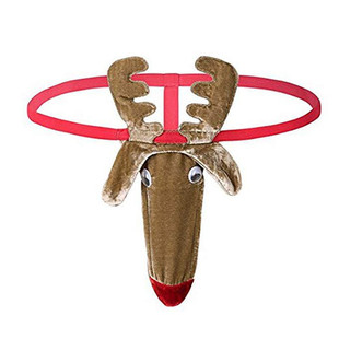 Men's Sex Underwear Men's Special Temptation Sexy Elk Underwear Shorts Halloween Costume Party Funny