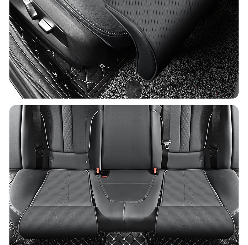 New car seat extended footrest and leg support to relieve discomfort during long drives, essential for both driver and passenger