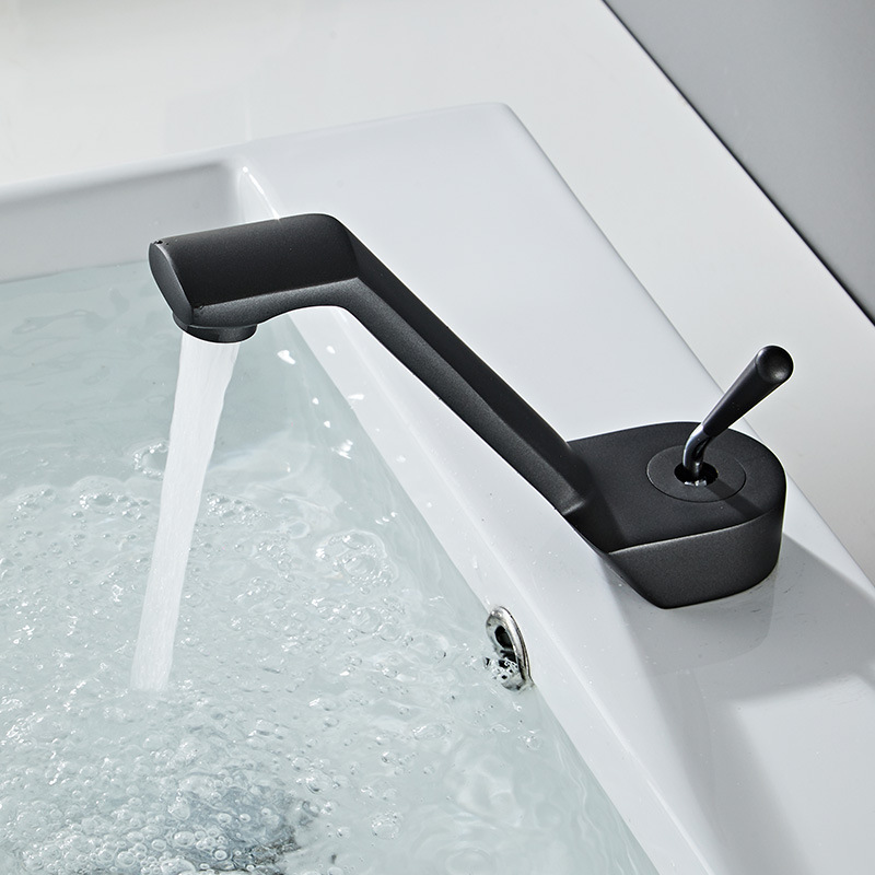 Cross-Border Light Luxury Hotel All-Copper Basin Faucet Bathroom Washbasin Undermount Basin Faucet Bathroom Hot and Cold Faucet