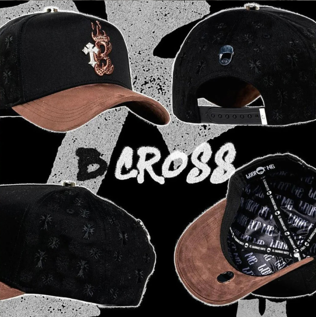 Aliexpress spot Dandy letras bordadas ajustables gorra de boca de pato borde curvo con taladro gorra de béisbol