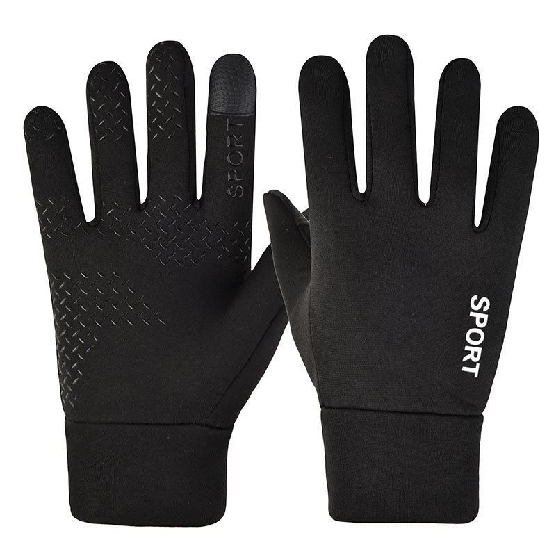Fleece warm gloves Men's and women's touch screen cycling cold and waterproof outdoor gloves_maomaolike.com