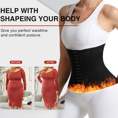 Sports Summer Thin Style Autumn Body Sweating Butt Lift Belt Polyester Postpartum Three-Breasted Buttons