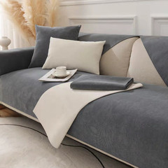 Sheenier sofa cushion minimalist modern solid color sofa cover set all-season universal anti-slip seat pad cover whole cover wholesale