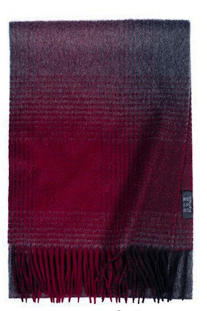 Mongolia interior puro cachemir lana de lana teñida en hilo a cuadros ondas de agua otoño e invierno bufanda para hombres y mujeres