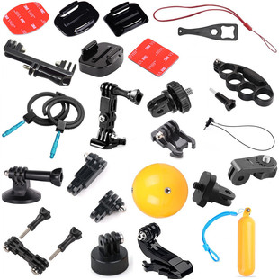 Sports camera General accessory J -shaped rotor base rotor long screw -long screwdrior base selfie five -finger ring