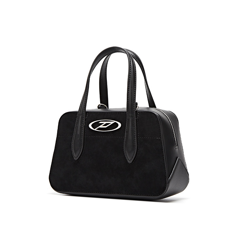 Foreign Trade Simple Niche Handbag with a High-End Feel, Korean Style Versatile Retro Briefcase, Commuter Women's Boston Bag Foreign Trade Simple Niche Handbag with a High-End Feel, Korean Style Versatile Retro Briefcase, Commuter Women's Boston Bag
