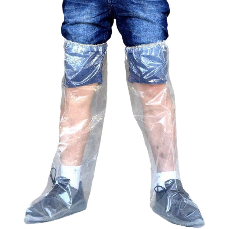 Одноразовый чехол для обуви Высокотрубчатая непромокаемая обувь выше колена для рыбалки на открытом воздухе Водонепроницаемая и защищенная от песка утолщенная износостойкая Водная обувь Чехол для ног