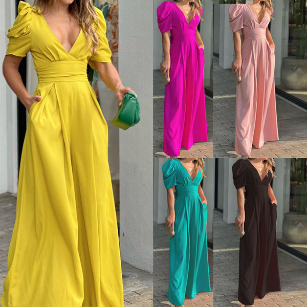 summer solid fashionable overall