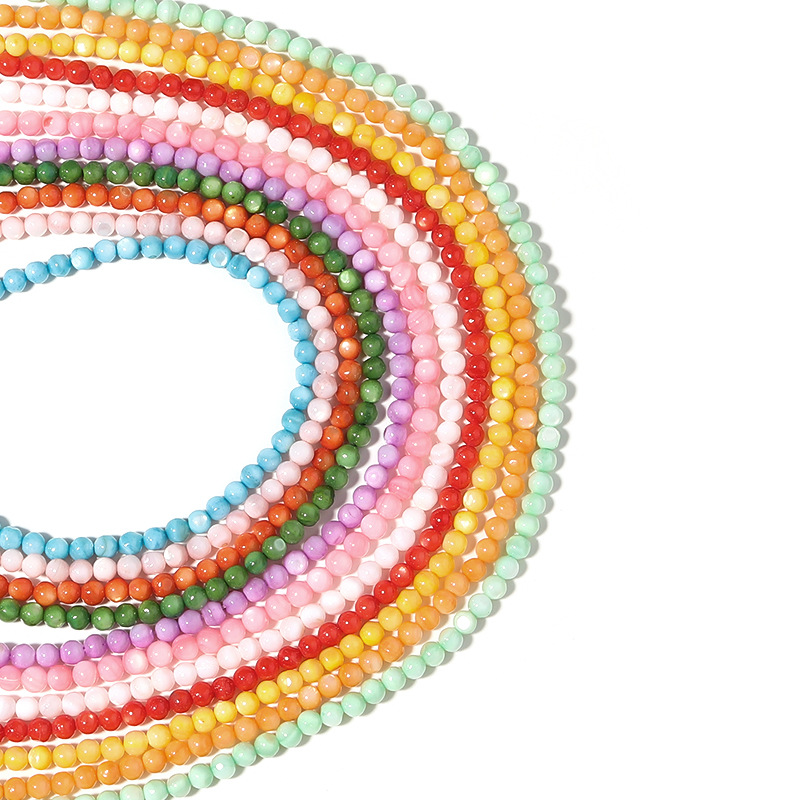 Fashion Gradient Color Shell Punching Jewelry Accessories 1 Piece