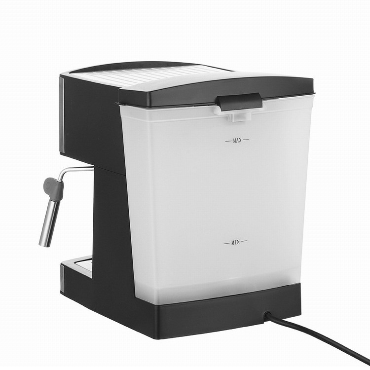 Máquina de café expreso transfronteriza, pequeña, semiautomática, para oficina, de alta presión, con vapor concentrado para espumar leche.