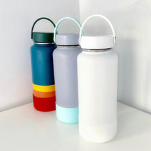 hydro flask不銹鋼保溫杯漸變色太空壺便攜戶外運動水杯可刻logo