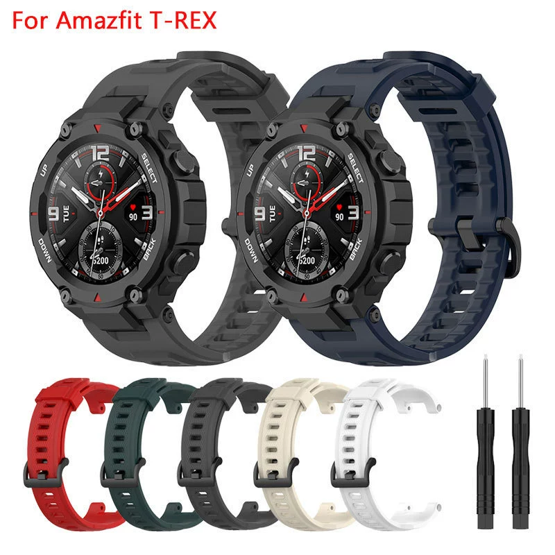 Подходит для Huami Amazfit T Rex силиконовый браслет Huamedi Dragon силикон Replacement запястье-наличник для часов