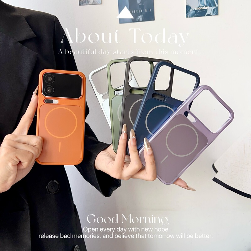 Suitable for Xiaomi 17Promax Mobile Phone Case, Skin-Feel Frosted Magnetic Suction Xiaomi17 Simple Personalized Anti-Fall Protective Cover