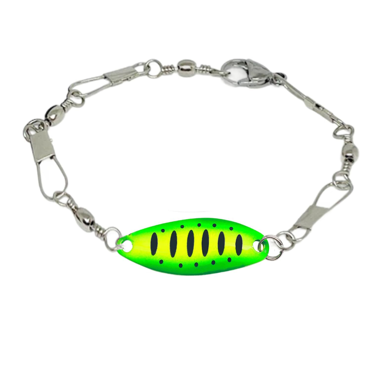 Fishing Lure Bracelet Handmade Fish Hook Swivels and Fishing Lure Bracelet Gifts for Men and Women Anglers and Outdoor Enthusiasts