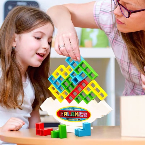 Balance Game Swinging Jenga Toy Russian Building Blocks Jenga Kids Party Table Game 2+