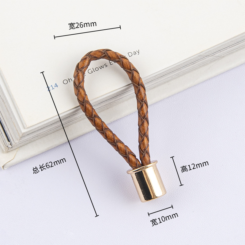 Lujo ligero simple europeo cuerda de cuero manija armario puerta zapato gabinete cajón cuerda trenzada de oro manija oculta moda manija minimalista image 8