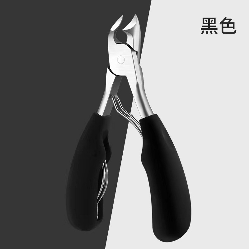 뿔 독수리 부리 펜치 - 검정색 [고무 플라스틱 손잡이]