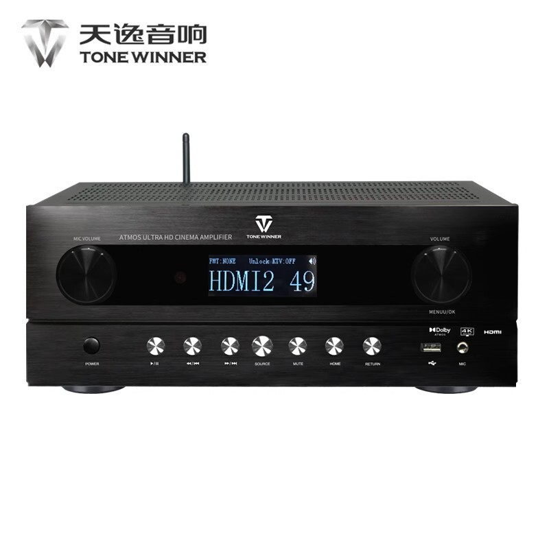 Winner/Tianyi At-1200 Dolby Atmos Amplifier 5.1.2 Decoding Atmos Shadow K Amplifier