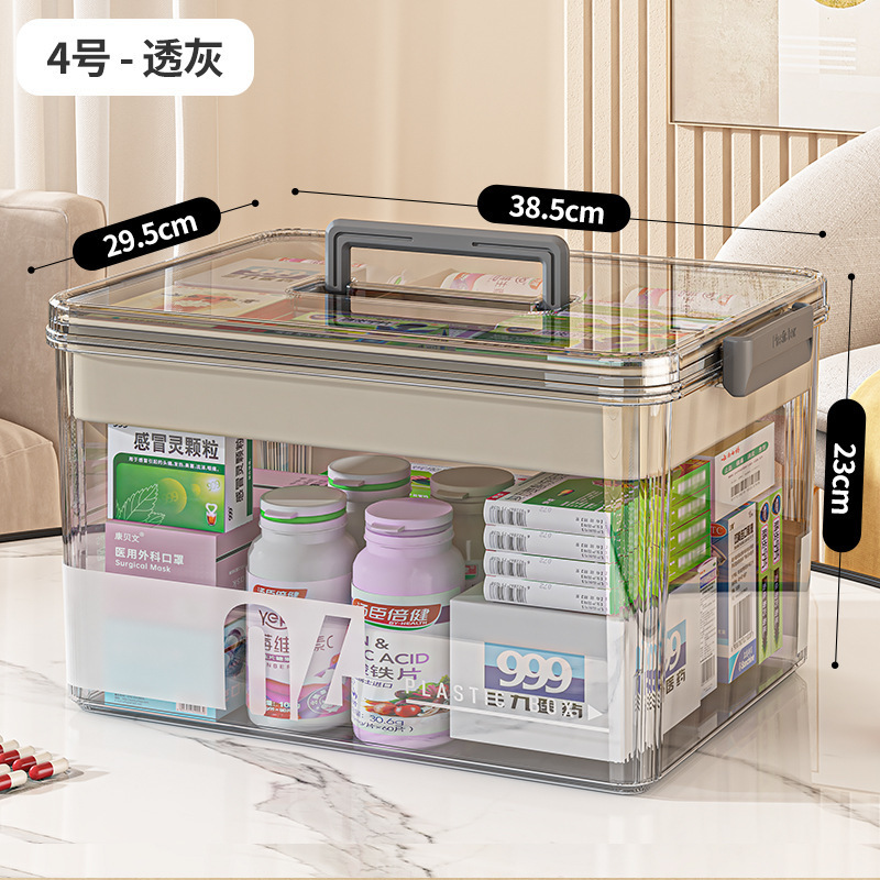 多层药箱家庭装家用药品药物收纳盒大号医药箱医疗急救药盒便携式|undefined