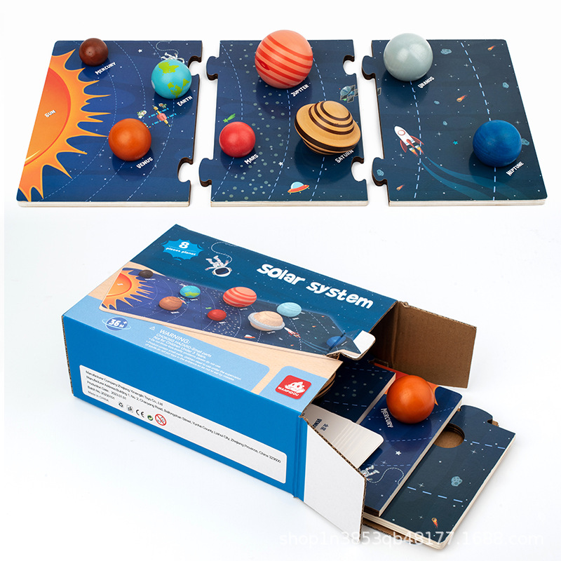 Sistema Solar DE LOS NIÑOS ocho planetas cognitiva 3D rompecabezas 3D transfronteriza juguetes CE y detección CPC juguetes educativos