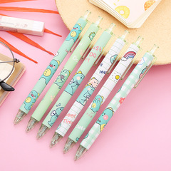創意恐龍按動中性筆 可愛學生按壓水筆 高顏值辦公文具簽字筆批發