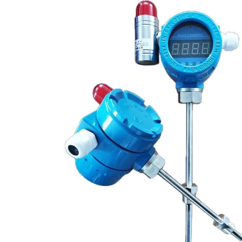 防爆声光一体化报警温度变送器热电阻Pt100数显温度变送器4-20mA